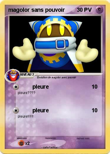 Pokemon magolor sans pouvoir