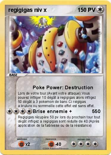 Pokemon regigigas niv x