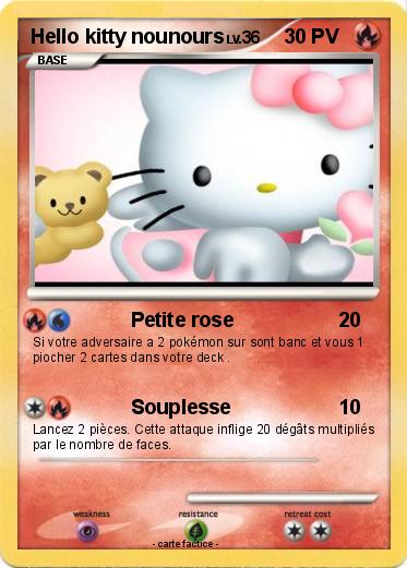 Pokemon Hello kitty nounours