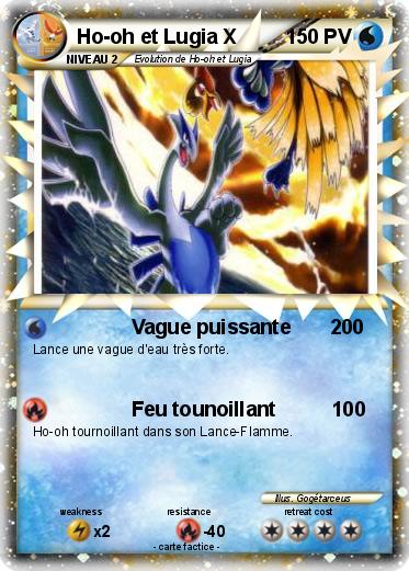 Pokemon Ho-oh et Lugia X