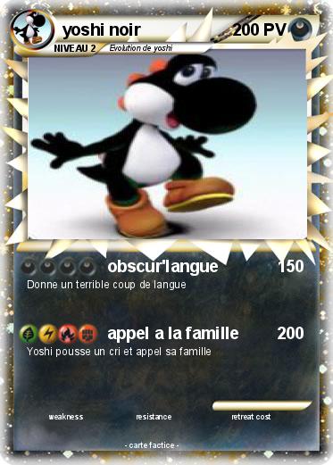 Pokemon yoshi noir