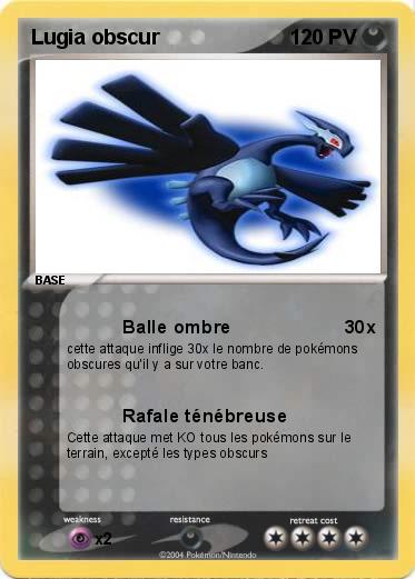 Pokemon Lugia obscur