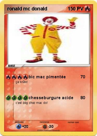 Pokemon ronald mc donald