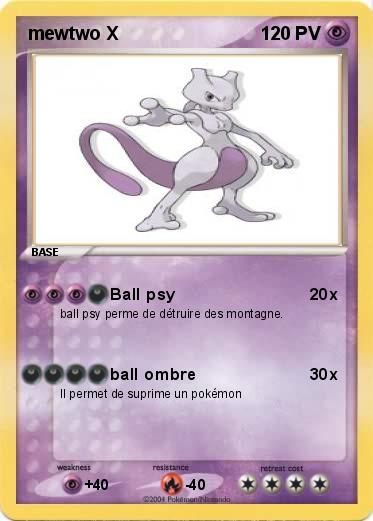 Pokemon mewtwo X