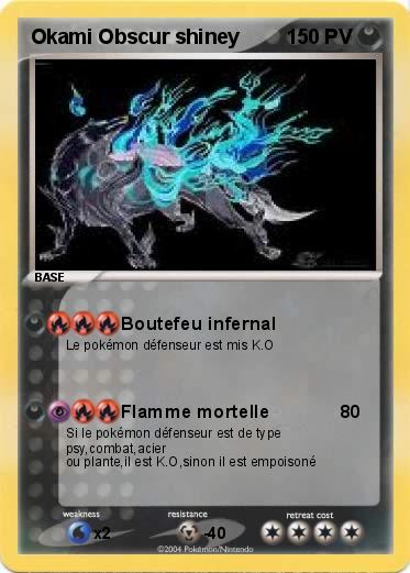 Pokemon Okami Obscur shiney      