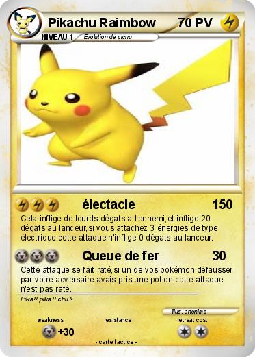 Pokemon Pikachu Raimbow