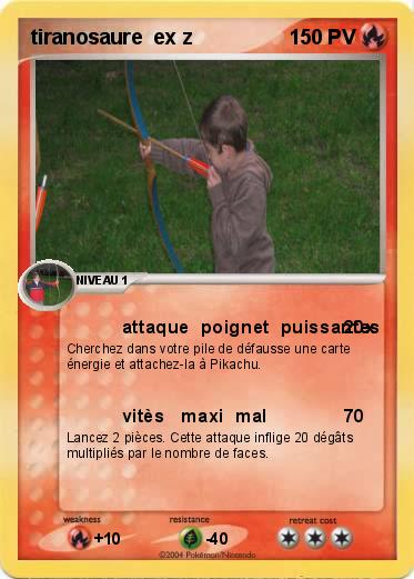 Pokemon tiranosaure  ex z      