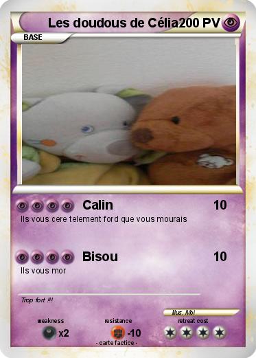 Pokemon Les doudous de Célia