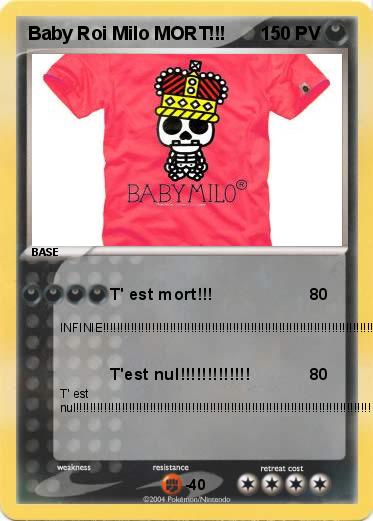 Pokemon Baby Roi Milo MORT!!!