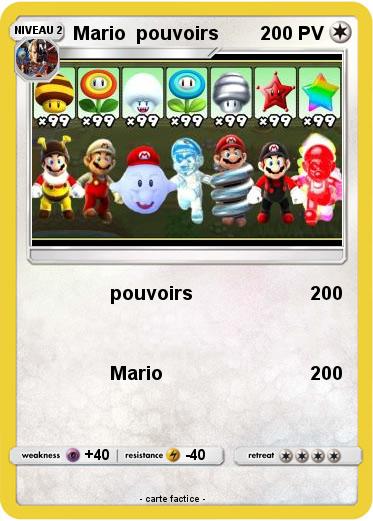 Pokemon Mario  pouvoirs