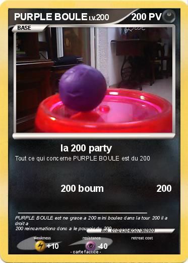 Pokemon PURPLE BOULE