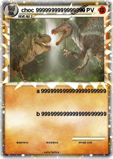 Pokemon choc 9999999999999999