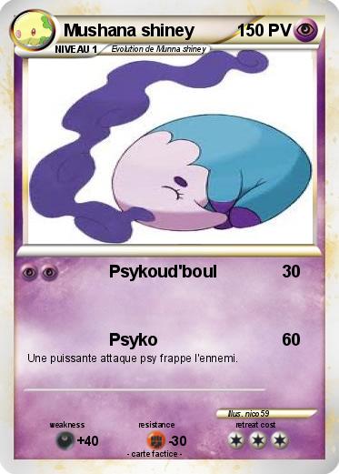 Pokemon Mushana shiney