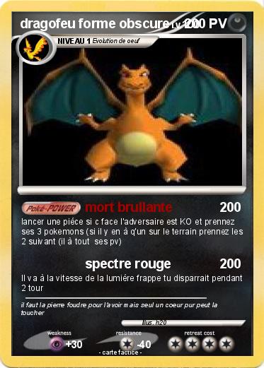 Pokemon dragofeu forme obscure