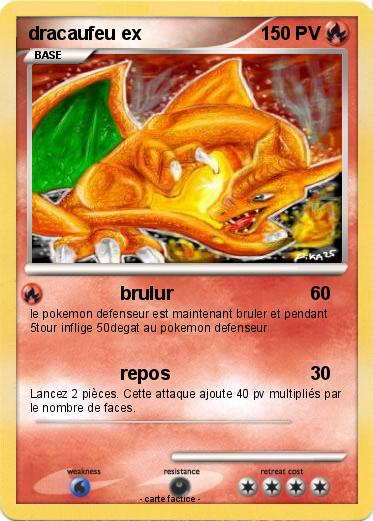Pokemon dracaufeu ex