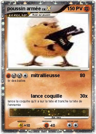 Pokemon poussin armée