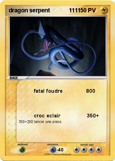 Pokemon dragon serpent            1111 
