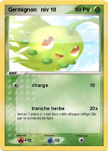 Pokemon Germignon   niv 10