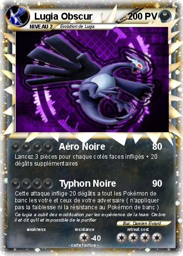 Pokemon Lugia Obscur