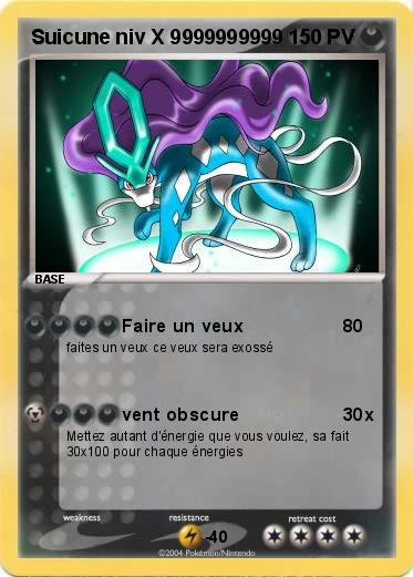 Pokemon Suicune niv X 9999999999