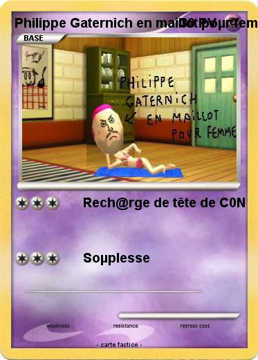Pokemon Philippe Gaternich en maillot poµr femme
