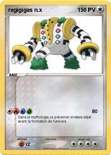Pokemon regigigas n.x