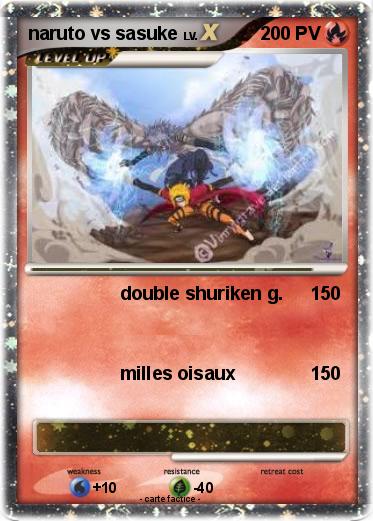 Pokemon naruto vs sasuke