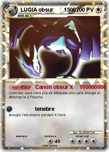 Pokemon LUGIA obsur       1500