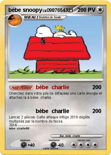 Pokemon bébe snoopy