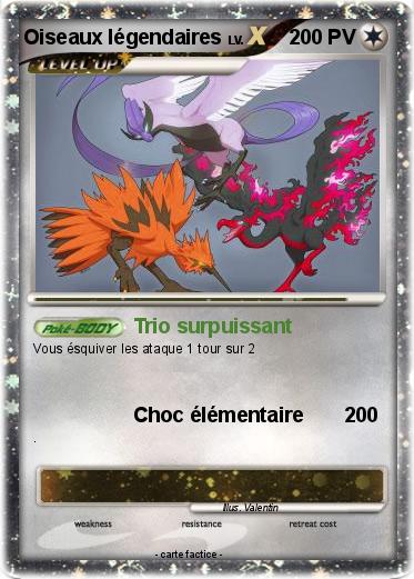 Pokemon Oiseaux légendaires