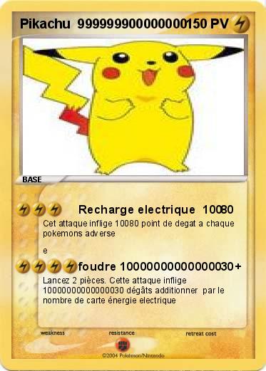 Pokemon Pikachu  999999900000000