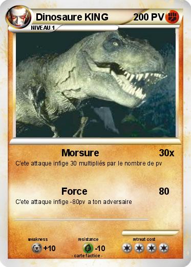 Pokemon Dinosaure KING
