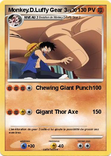 Pokemon Monkey.D.Luffy Gear 3