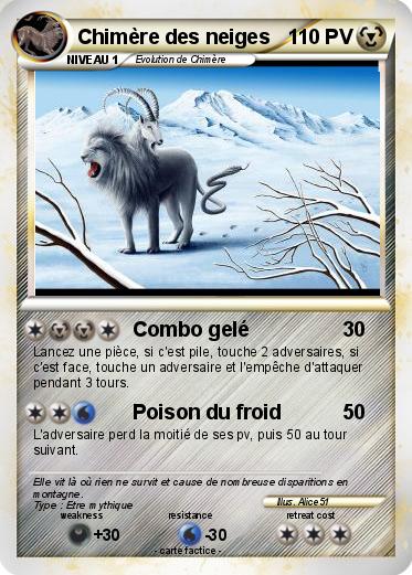Pokemon Chimère des neiges