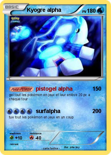 Pokemon Kyogre alpha