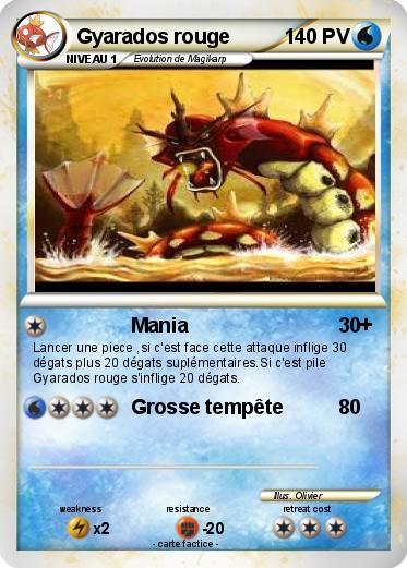 Pokemon Gyarados rouge