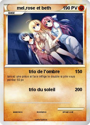 Pokemon mel,rose et beth
