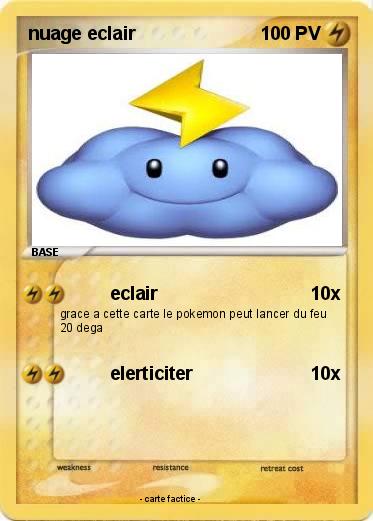 Pokemon nuage eclair