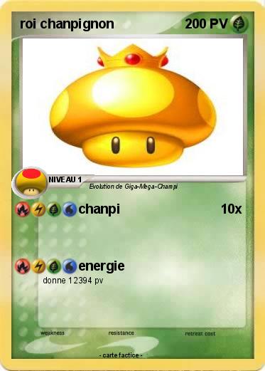 Pokemon roi chanpignon
