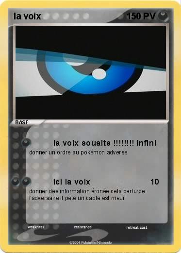 Pokemon la voix 