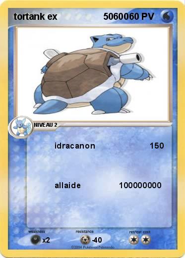 Pokemon tortank ex                  50600