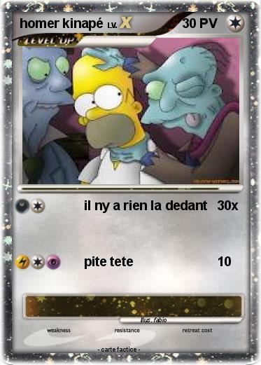 Pokemon homer kinapé