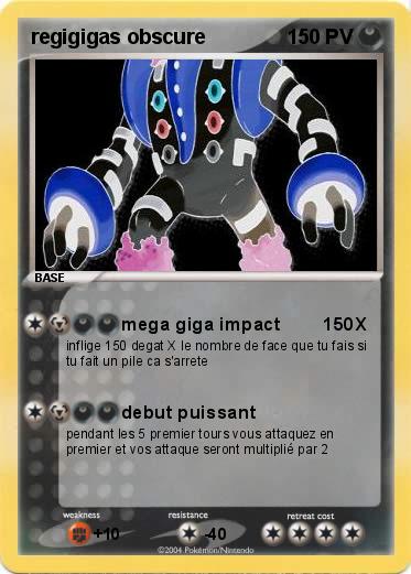 Pokemon regigigas obscure