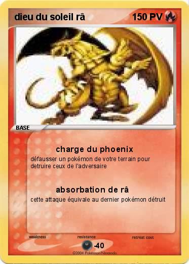 Pokemon dieu du soleil râ