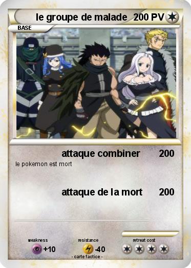 Pokemon le groupe de malade