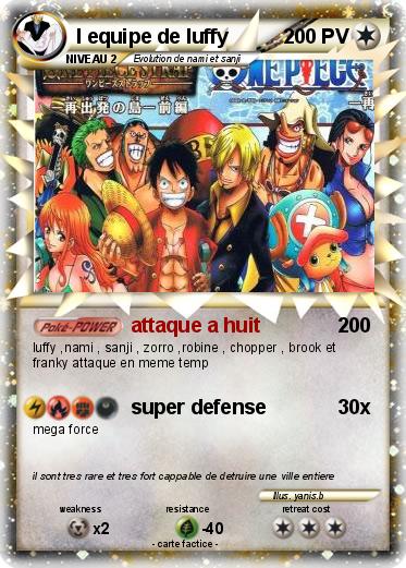 Pokemon l equipe de luffy