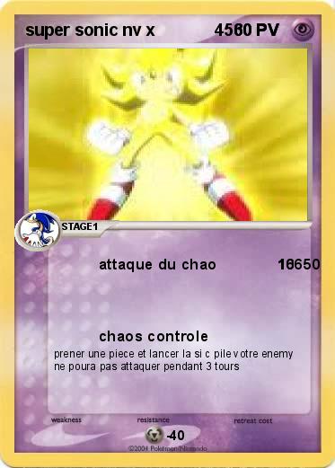 Pokemon super sonic nv x             4560 PV