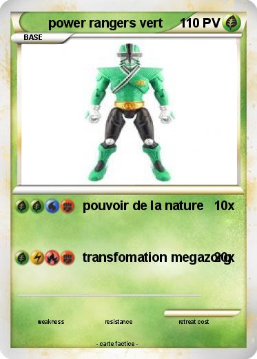 Pokemon power rangers vert