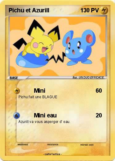 Pokemon Pichu et Azurill