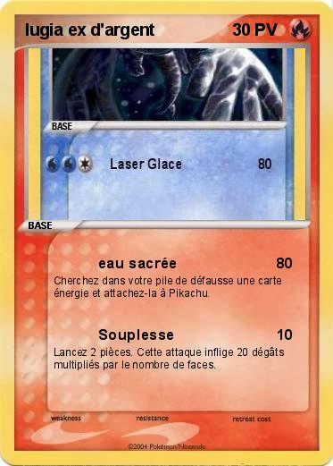 Pokemon lugia ex d'argent